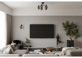 Sollux SL.1143 - Fali lámpa FILLAN 1xE27/60W/230V fekete