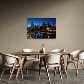 Éjszaka Melbourne-ben (üvegen) (70x50 cm)
