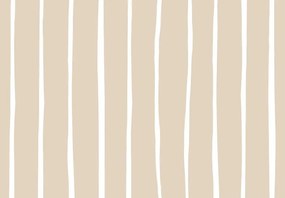 Parato Cristiana Masi Momi Wavy bézs-fehér csíkos vlies tapéta – 4461