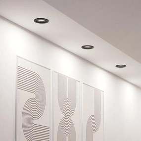 Eglo 902257 - 3 darabos LED beépíthető spotlámpa BARRANCO 1xGU10/4,5W/230V fekete