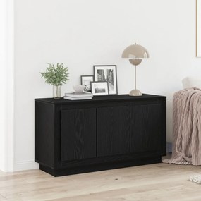 Oldalszekrény Fekete Tölgy 102x35x55 cm Mérnöki Fa