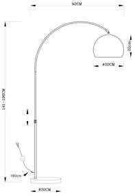 Globo 58227C - Állólámpa NEWCASTLE 1xE27/40W/230V