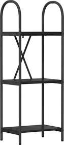 vidaXL Könyvespolc Fekete tölgy 40 x 30 x 109 cm Faanyag