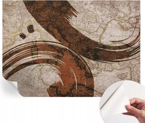 Modern öntapadós fotótapéta falra Művészi térkép 312x219 cm