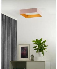 Brilagi - dimmelhető LED lámpatest VELVET SQUARE LED/24W/230V + távirányító, rózsaszín