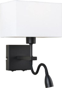 Italux modern skandináv fali lámpa norte fehér matt fekete itxwl11222blbmrcwh