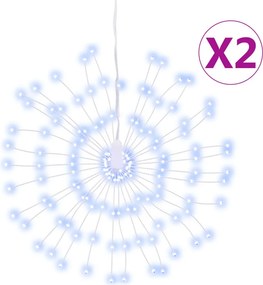 vidaXL 2 db karácsonyi hideg fehér csillagfény 140 db LED 17 cm