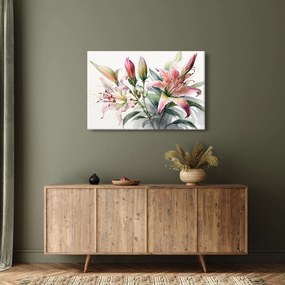 Kép - Liliomok, illusztrációk (90x60 cm)