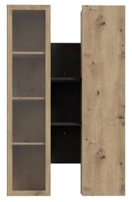 Fali polc INAR tölgy/fekete