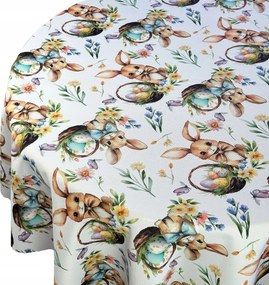 Abrosz Foltálló Húsvéti Nyuszi Színes Húsvéti tojás Kör átm. 100 cm