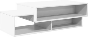 vidaXL Dohányzóasztal Fehér 105 x 50 x 32,5 cm Faanyag