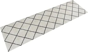 vidaXL mosható kockás bársony konyhaszőnyeg 45 x 150 cm