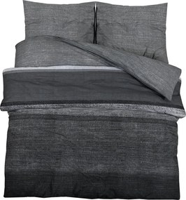 vidaXL szürke ágyneműhuzat-garnitúra 225x220 cm pamut