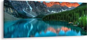 Egy türkizkék tó képe (120x50 cm)