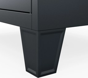 Szociális öltözőszekrény antracit BARTEK 1 Plus 292 x 1720 x 450 mm