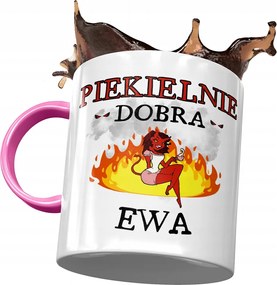 Rózsaszín Bögre Éva Barátnő Feleség Ajándék Nyomtatott Fotóval