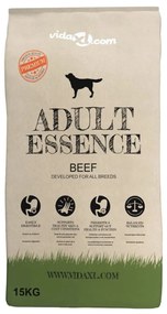 vidaXL 2 db „Adult Essence Beef” prémium száraz kutyatáp 30 kg