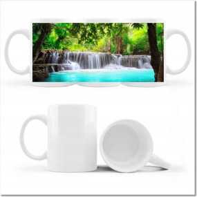 Nyomott mintás bögre Vízesés Ázsiában