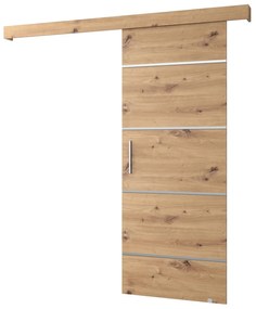 Tolóajtó 90 cm Sharlene III (artisan tölgy + artisan tölgy + ezüst). 1043733