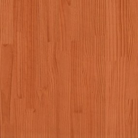 viaszbarna tömör fenyőfa futon kanapéágy matraccal 90x206x11 cm