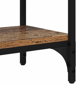 vidaXL Konzolasztal fiókkal Öreg fa 100 x 39 x 78,5 cm Faanyag