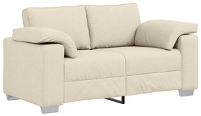 vidaXL Kanapé Bézs 160 x 77 x 82 cm Lábbal kevert anyag