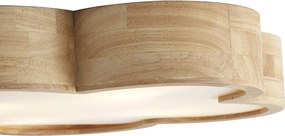 Gyerekszobai mennyezeti lámpa fa fehér színnel - Lucille