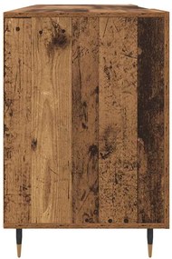 Asztal polcokkal tárolóval Régi fa 140 x 50 x 75 cm Faanyag