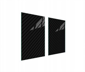 Üveg Tűzhelyvédő Főzőlap 75x52 Fekete Edzett Üveg