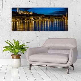 Éjszakai város képe (120x50 cm)