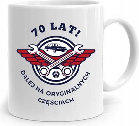 Bögre Tökéletes Ajándék Születésnapra 70 70-es 70-es évek fotónyomtatással