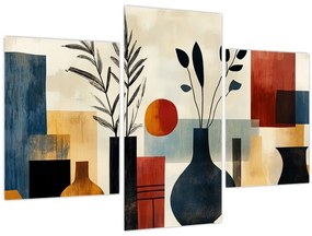 Kép - Kubista vázák (90x60 cm)