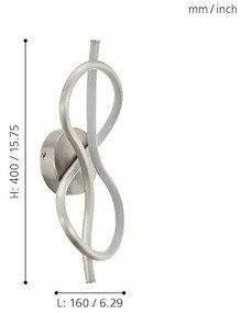 Eglo 97939 - NOVAFELTRIA LED fali lámpa LED/10W/230V