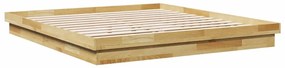 ágykeret matrac nélkül 180x200 cm tömör fa tölgyfa