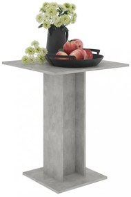 betonszürke szerelt fa bisztróasztal 60 x 60 x 75 cm