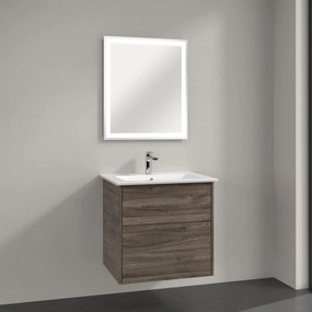 Villeroy &amp; Boch Finero mosdó szekrénnyel és tükörrel 65 cm szürke S00301RKR1
