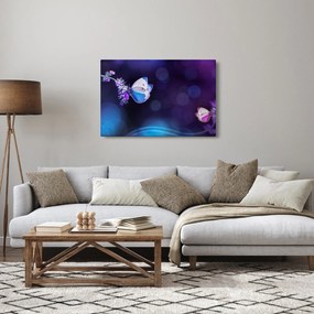 Kép - Pillangók a levendulán (90x60 cm)