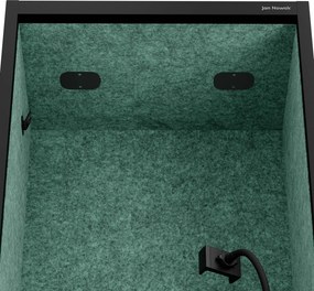 Sally 600mm korpus Czarny - siedzisko Zielony