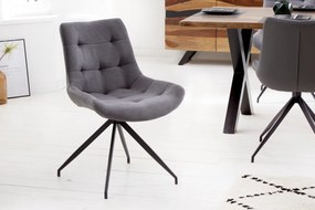 DIVANI szürke 100% polyester szék 57x61x86