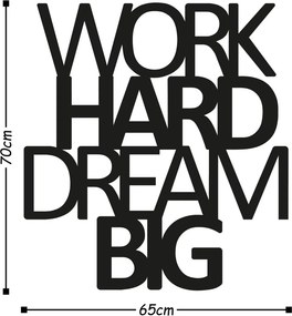 Work fém fali dekoráció, 65×70 cm
