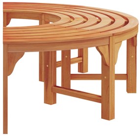 Kültéri Fa Pad Félkör 160 cm Tömör Eukaliptusz