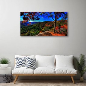 Vászonkép nyomtatás Mount Forest Nature 120x60 cm