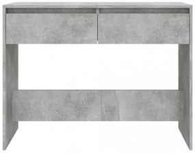 betonszürke szerelt fa dohányzóasztal 100x35x76,5 cm