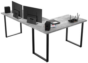 Sarok PC asztal Vintid (szürke beton). 1054974