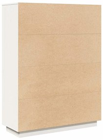 fehér tömör fenyőfa magasszekrény 89x34x116,5 cm