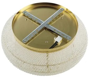 Ideal Lux - Kristály mennyezeti lámpa PASHA 10xE14/40W/230V átm. 55 cm arany