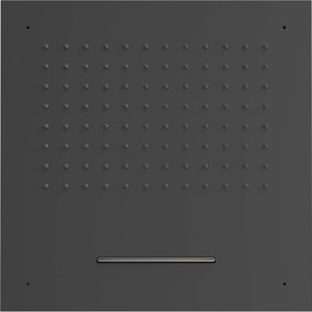 Tres Loft-Tres fejzuhany 50x50 cm négyzet fekete 29995501NM