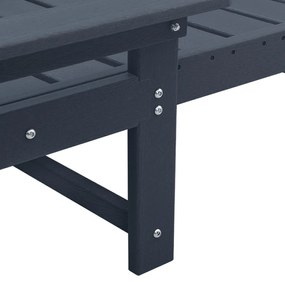 Napozóágy Tengerészkék 53x162x98.5 cm HDPE