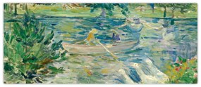 Kép - Berthe Morisot, Girl in a Boat with Geese, reprodukciók (120x50 cm)