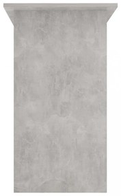 betonszürke szerelt fa íróasztal 80 x 45 x 74 cm